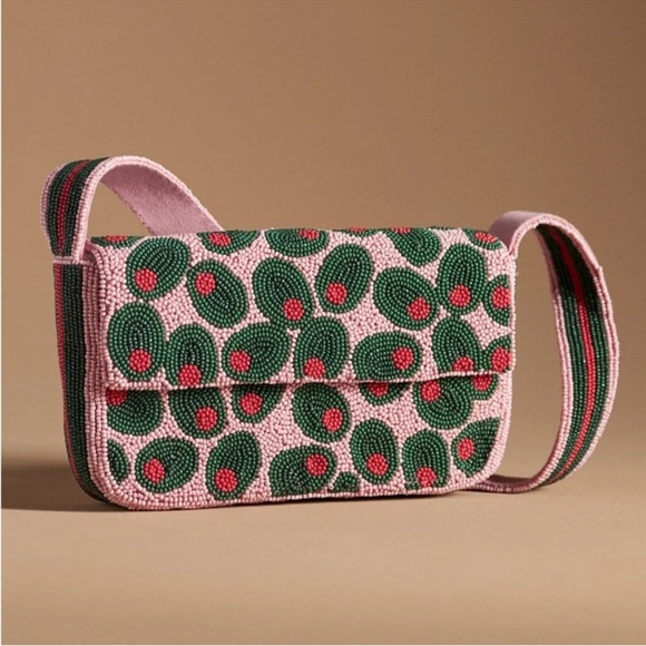 Maeve Handbags - Anthropologie Maeve Fiona Beaded Olive Bag
